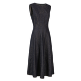 Non-odorous heavy-duty car stitching slim-fit denim dress