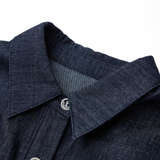 No odor silver onion denim dress